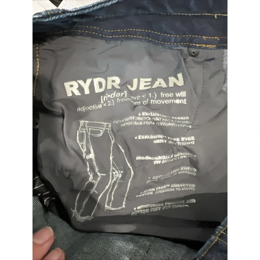 Kuhl Rydr Jeans Men's 42x32 Indigo Dye Wash Straight Leg Outdoor Hiking Stretch